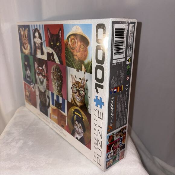 Eurographics Funny Cats 1000 Piece Jigsaw Puzzle NEW Sealed - Picture 3 of 5